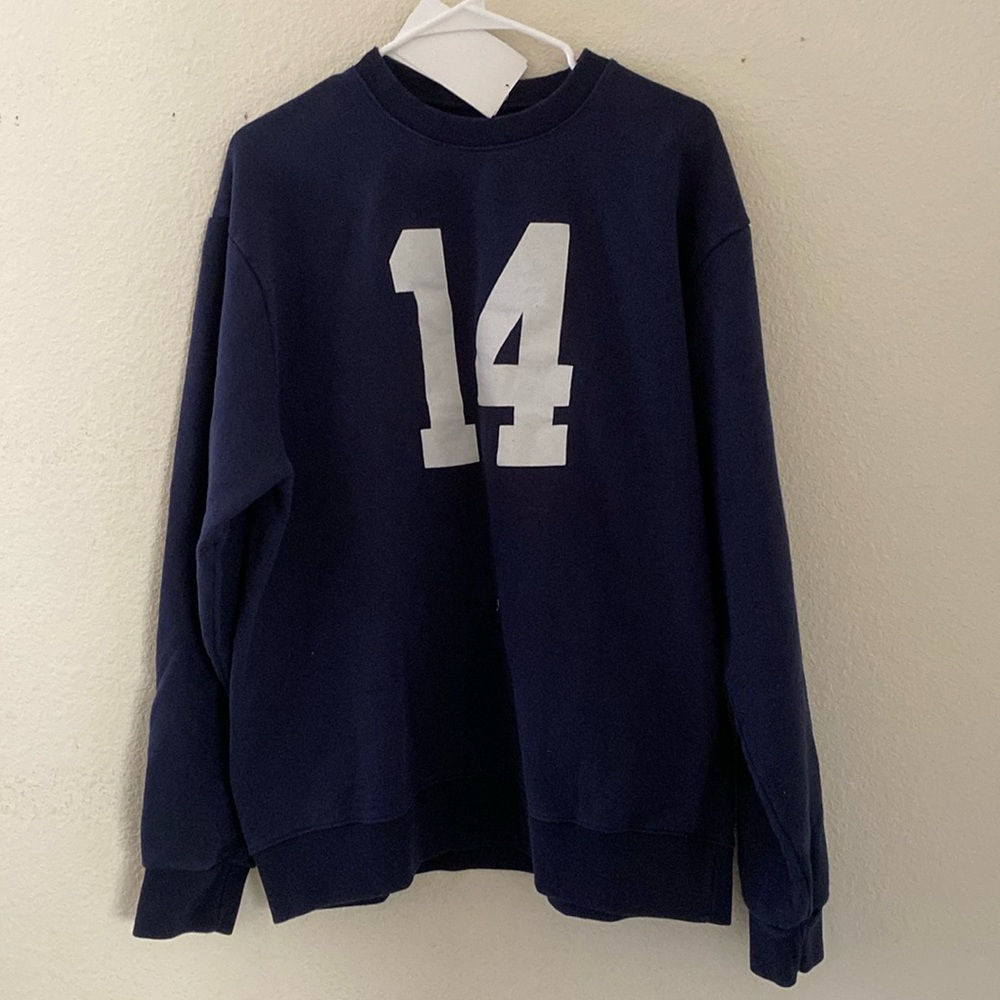 Brandy melville navy blue oversized Erica 14 sweatshirt